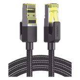 Cable Ethernet Cat7 CLASS F/FTP Redondo con Malla de Nylon 1 Metro (3.28 Pies)