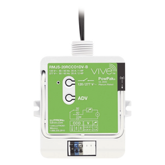 Módulo de relevador inalámbrico PowPak de 20 A para control de receptáculos, con salida de contacto seco para HVAC, compatible con controles Pico y hub Vive