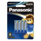 Batería Alcalina AAA 1.5V EVOLTA / No recargable / Paquete de 4 Baterías