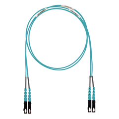 Jumper de Fibra Optica Multimodo 50/125 OM3, SC-SC Duplex, LSZH (Cero Halógenos), Color Aqua, 2 Metros (6.56 Pies)