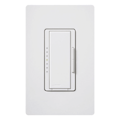 Atenuador de pared Maestro para balastros fluorescentes regulables de 3 hilos y drivers Hi-lume LED, 6 A, 120 V, unipolar o multilocación, color blanco