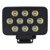 Luz de Trabajo Ultra brillante Cuadrada, 10 LED, 8937 Lúmenes, 12-24 Vcd