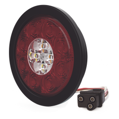Plaflon Circular Trasero de 16 LED, Rojo/Blanco/Ambar, 5.4 Pulgadas