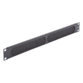 Tapa Ciega para Rack de 19in, Tipo Cepillo de Nylon, para Paso de Cables y Mejor Manejo Térmico, Color Negro, 1UR