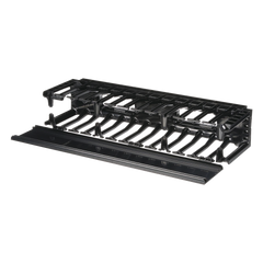 Organizador de Cables Horizontal NetManager de Alta Densidad, Sencillo (Solo Frontal), Para Rack de 19in, 2UR