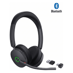 Auriculares estéreo Yealink BH74 edición UC / Bluetooth 5.3 con adaptador USB C&A / Cancelación activa de ruido / 6 micrófonos