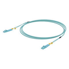 Jumper de Fibra Óptica Multimodo LC-LC Duplex 10 G, 50/125 OM3, Color Aqua, 3 Metros (9.84 Pies)
