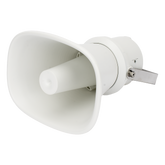Bocina (Altavoz IP ) | Tipo Trompeta | 25 Watts | No requiere amplificador | 24VCD | Exterior IP67 | Metal | Entrada de alarma | Voceo en tiempo real | Calendarización de audios | Síntesis de Voz (TTS)
