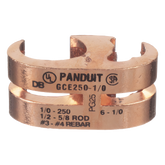 Conector de Conexión a Tierra tipo "E" para Conductor 1/0 AWG STR – 250 KCMIL MAIN y 6 AWG SOL – 1/0 AWG STR TAP