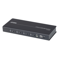 Switch KM USB| 4 Puertos | Boundless Switching | RS232 | Controla 4 Computadoras con 1 Teclado/Mouse