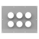 Placa Pasamuro con Capacidad de 6 Botas de 4