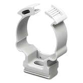 Soporte de collar (Abrazadera), PVC Auto-extinguible, cerrado para tubería de 16 mm