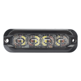 Luz Auxiliar Flexible de 8 LED, Rojo/Blanco, Lente Transparente