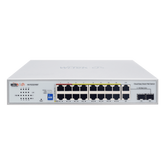 Switch PoE / Administración en la nube / Con 16 puertos 10/100 Mbps PoE af/at (Puertos 1-4: bt 90W) / 2 Puertos Uplink 10/100/1000 Mbps / 1 Puerto SFP Gigabit / Presupuesto 250 W / PoE hasta 250 metros / Soporta protocolo ONVIF