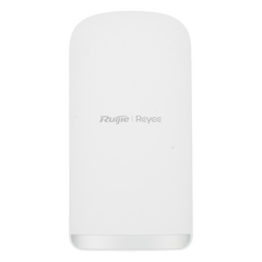 CPE Puente Inalámbrico Punto a Punto / Wi-Fi 5 802.11ac Wave2 867 Mbps / Antena 13 dBi MIMO 2x2 / 2 Puertos PoE Out 802.3AF / Enlace 3 km (1.86 mi) / IP55 Exterior / Ruijie Reyee