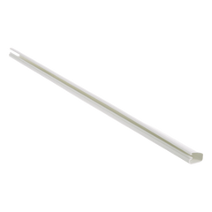 Canaleta LD5 de PVC rígido, con cinta adhesiva para instalación sin herramientas, 26 x 15 x 1828.8 mm, Color Blanco