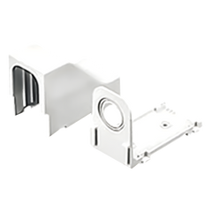 Accesorio Para Techo Falso/Entrada, Con Conexión Tubería 1/2 a 1 In, Compatible con Canaletas LD3, LD5 y LD10, Color Blanco