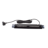 Luz de Visera, 12-24 Vcc con enchufe vehicular, doble cabezal, dual color, ámbar/blanco