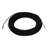Rollo de Fibra Óptica Drop Redonda G657A2 Monomodo Simplex de 100 Metros (328.08 Pies) con Conectores SC/UPC-SC/UPC para Instalaciones Aéreas, Subterráneas o a la Intemperie