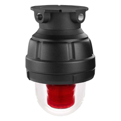 Luz Estroboscópica a Prueba de Explosión / 24 VCC / 75 Destellos por Minuto / Tipo 4X IP66 / Clase I Div 1 Grupos C y D / Clase I Div 2 Grupos A B C D / Clase II Div 1 Grupos E F G / Clase III / Aplicaciones Marinas / Domo de Vidrio
