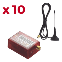KIt de 10 Comunicadores de Alarma MN01LTEM con Antena 4GLTEM and 5G / Incluyen 2 Años de Cobertura / Aplicación Gratuita / Cero Configuración / Compatible Honeywell/DSC/CROW/PIMA