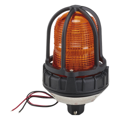 Luz estroboscópica para ubicaciónes peligrosas, montaje tipo tubo, 12-24 VCD, color Ámbar