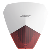 Sirena Estrobo Cableada Hikvision DS-PS1-R / 105 dB / LED Rojo / IP54 / 12V CC / Compatible con Paneles de Alarma