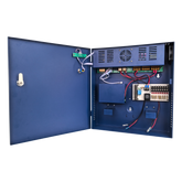 Fuente de poder profesional PoE (Power over Ethernet) de 8 puertos con capacidad total de 360W, diseñada específicamente para sistemas de videovigilancia CCTV y control de acceso.