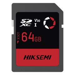 Memoria SD / 64 GB / 180 MB/s Lectura / 150 MB/s Escritura / V30 U3 / Para Drones y Cámaras de Acción / HIKSEMI CAPTURE E30