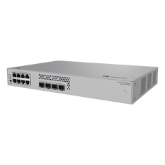 Switch de Acceso eKit Administrable / Capa 2 / 8 Puertos PoE+ Gigabit + 2 SFP + 2 SFP+ / PoE Perpetuo / Presupuesto PoE 128 W / Sin licenciamiento
