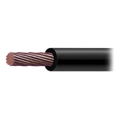 Cable Eléctrico de Cobre Recubierto THW-LS Calibre 4/0 AWG 19 Hilos Color Negro (100 metros).
