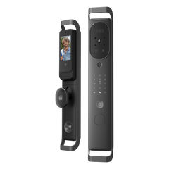 Cerradura Inteligente Multibiométrica / Reconocimiento Facial + Venas Palma + Huella Digital / Teclado Numérico + Tarjetas IC + NFC / Pantalla HD 4.5 Pulgadas / Batería Doble 4000mAh + 2500mAh / Conexión WiFi 2.4GHz / App Smart
