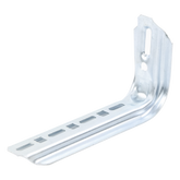 Ménsula omega tipo L inteligente, 210mm de ancho, con acabado Electro Zinc