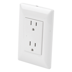Contacto Inteligente de Pared Doble 120, 15A, con Supresor de Picos Tipo A.