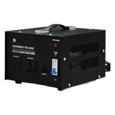 Transformador con doble función bidireccional : eleva o reduce el voltaje entre 110 Vca y 220 Vca