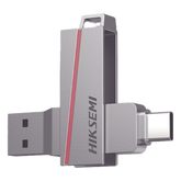 Memoria USB Dual de 128 GB / USB-C y USB-A / Transferencia de Alta Velocidad / Metálica / Compatible con Dispositivos Móviles, Windows, Mac y Linux