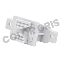 Aislador de Paso Gris Reforzado para Cercos Eléctricos / Aislamiento hasta 18 kV / Resistente a Clima Extremo / Polipropileno y Policarbonato