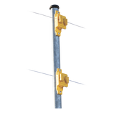 Aislador de Paso Amarillo Reforzado para Cercos Eléctricos / Aislamiento hasta 18 kV / Resistente a Clima Extremo / Polipropileno y Policarbonato