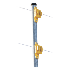 Aislador de Paso Amarillo Reforzado para Cercos Eléctricos / Aislamiento hasta 18 kV / Resistente a Clima Extremo / Polipropileno y Policarbonato