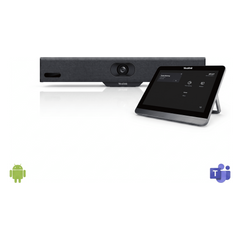 Barra de Videoconferencia A10 de Yealink para Salas Pequeñas con Android Integrado para Microsoft Teams y Modo BYOD - Incluye Panel Touch