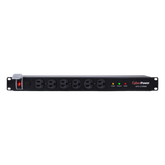 PDU Básico Para Distribución de Energía con Supresor de Picos, Con 12 Tomas NEMA 5-15R Traseras, 1UR, 15 Amp, 120 Vca, 1800 Joules de Protección