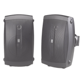 Altavoces de Montaje en Superficie de 2 vias | Woofer 5 in, Tweeter 0.5 in | Semi-Exterior, 6 ohms | Par Color Negro