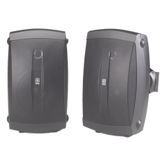 Altavoces de Montaje en Superficie de 2 vias | Woofer 5 in, Tweeter 0.5 in | Semi-Exterior, 6 ohms | Par Color Negro