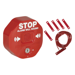 Alarma Multifunción Exit Stopper® para proteger puertas dobles (incluye contactos magnéticos)