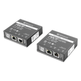 Kit extensor IP y PoE por cable UTP CAT5E hasta 500 mts @ 100 mbps