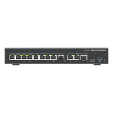 4 en 1: Firewall Nueva Generación, Router, PBX IP /Switch 10 Puertos Gigabit (4 PoE +) / 2 Puertos SFP 2.5 Gigabit / 3 puertos WAN fijos
