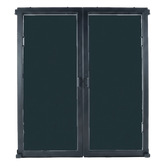 Puertas Selladas Express / Sistema de Contención ProLine / Pasillo 48-78 Pulgadas / Montaje Magnético sin Herramientas / Policarbonato y Acero / Negro RAL 9005
