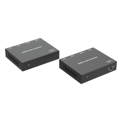 Extensor de Audio | Digital Óptico y Analógico | Transmisión hasta 300 m | Soporte 48/96/192 kHz | Selección de salida en receptor | Función POC bidireccional | Plug-and-Play | Ideal para HDTV, AVR y sistemas multizona