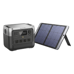 Kit de Energía Portátil / Estación 768 Wh / Salida AC 800 W (1600 W X-Boost) / Panel Solar 200 W / Batería LiFePO4 / IP67