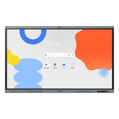 Pantalla Interactiva WAFX-P Series 75" 4K UHD 3840x2160 / Android 15 EDLA / Octa-core CPU / 48MP Cámara Integrada / 8 Micrófonos Far-Field / 50 Puntos Touch IR / WiFi 6 / 16GB RAM / 128GB Storage